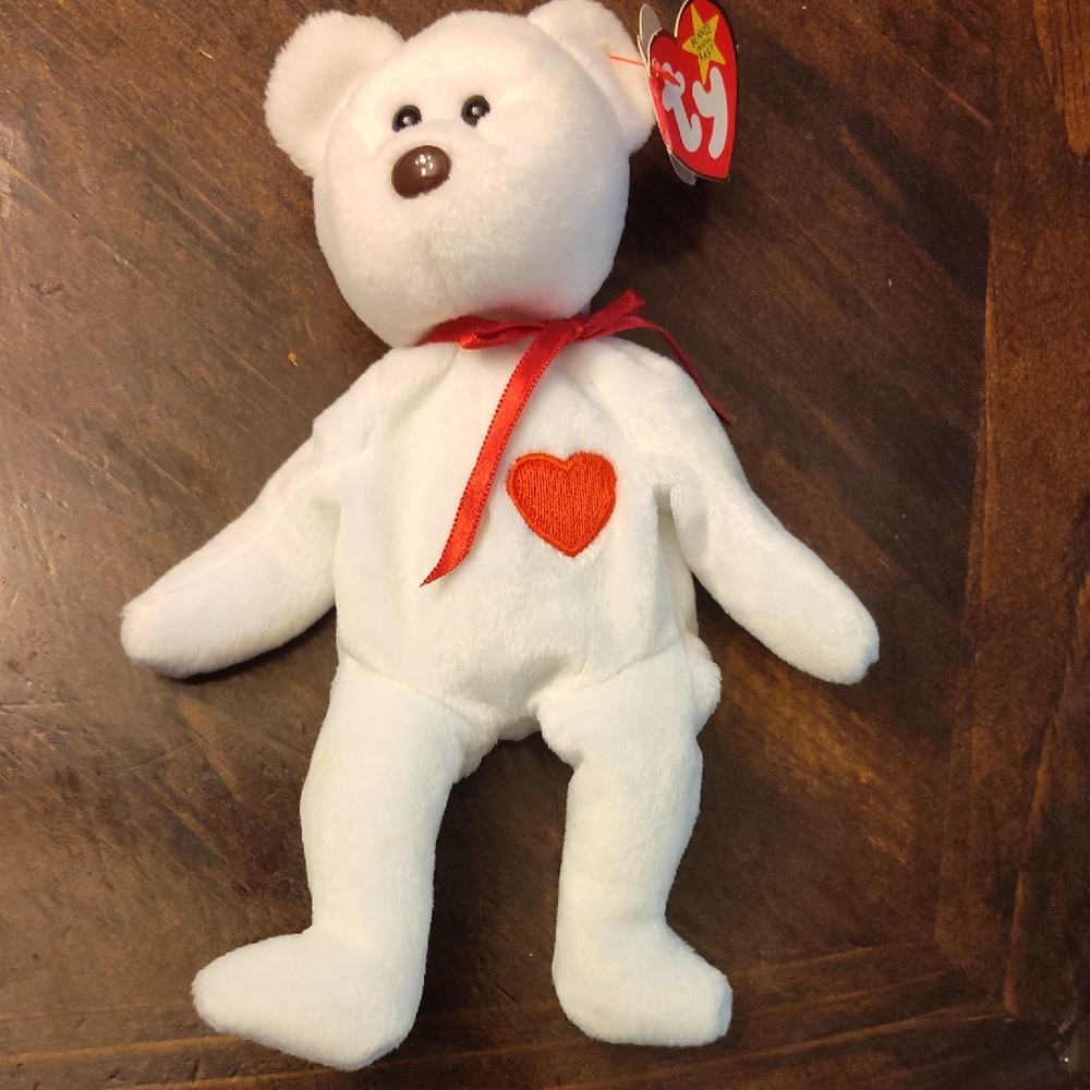 Ty Beanie Baby Valentino The Bear